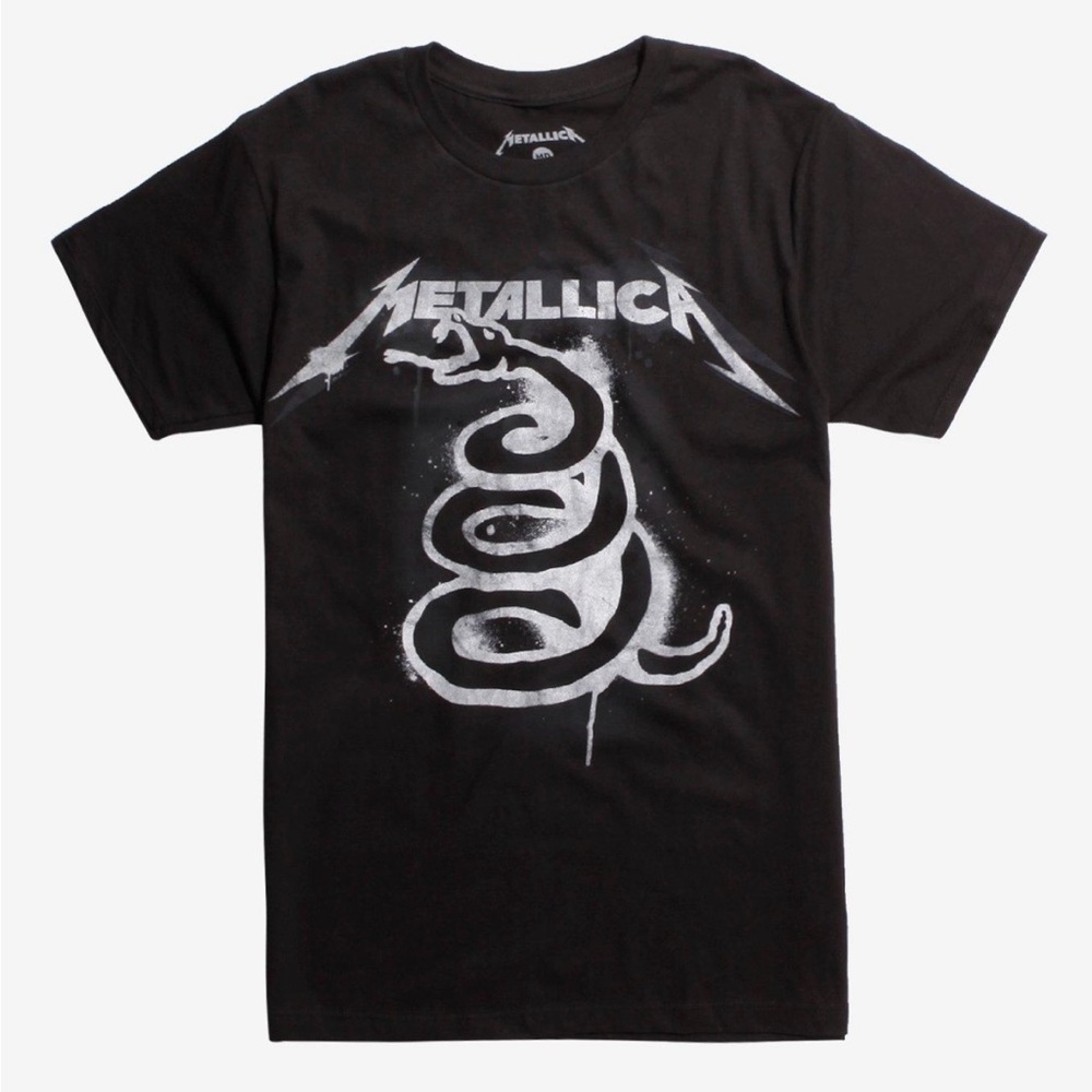🆕 Metallica Black Album Art T-Shirt
